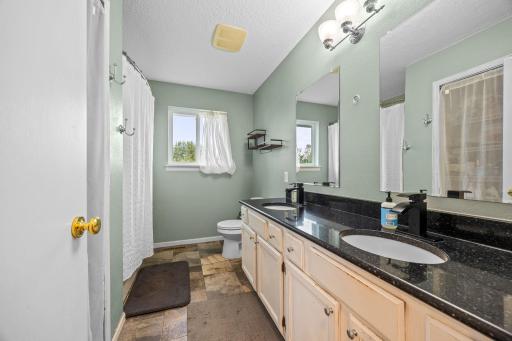 Upper Level Full Bathroom with double sinks