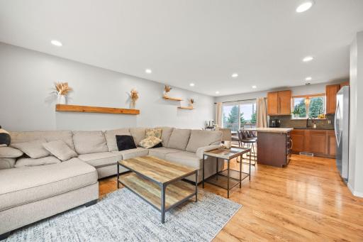 Upper Level Family Room, Dining area and Kitchen