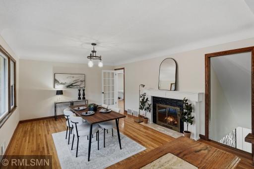 Owners spared no expense with all of their wonderful updates. Fireplace is wood burning, but owner has never tested nor used the fireplace.