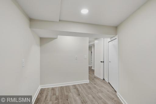Lower level mudroom that leads from the garage
