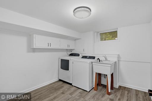 Washer and dryer in the lower level are only a few years old