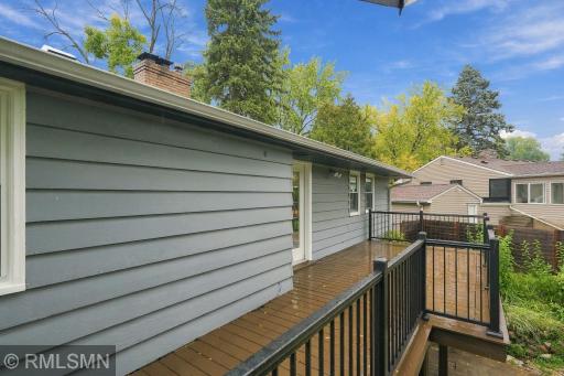 This deck has been transformed into maintenance free railings