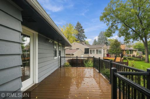 Brand new railings and newly painted deck!