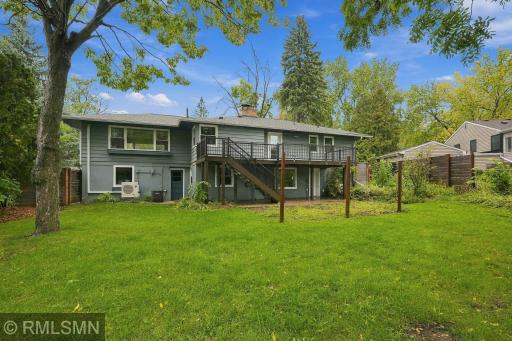 Set on a third of an acre, this re-built deck with aluminum railings make for a perfect spot to enjoy the outdoors