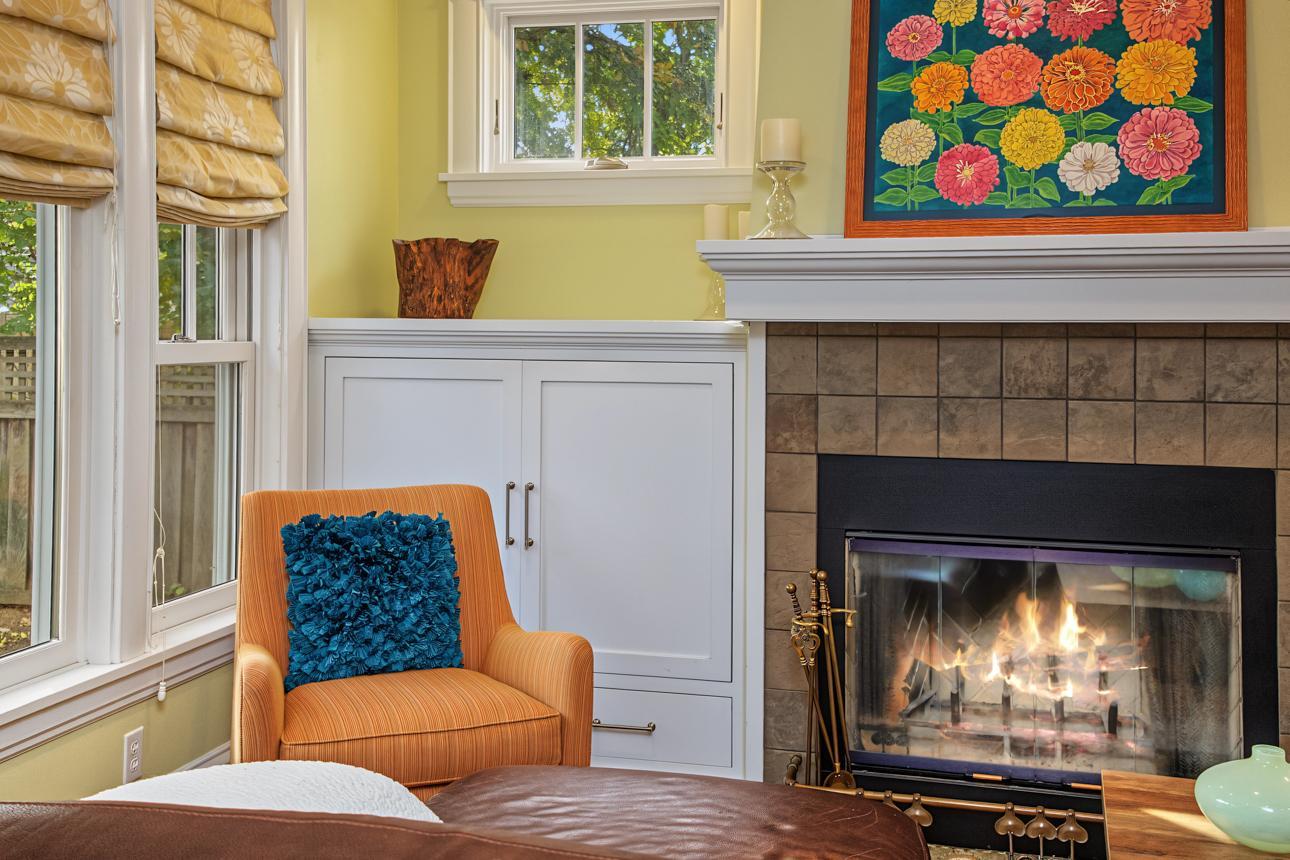 perfect wood burning fireplace