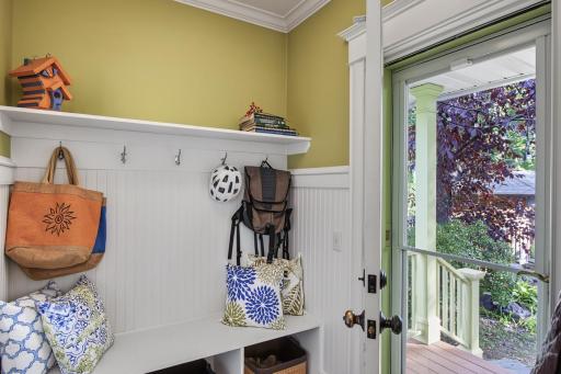 Mud room leading out to back yard & garage