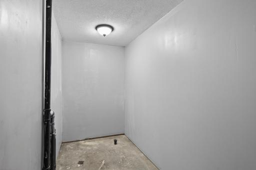 Roughed-in bathroom area on the lower level next to the 4th bedroom.
