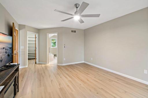 View of Walk-in Closet and Bathroom from Primary Bedroom