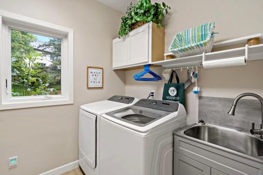 View of Main Floor Laundry Room from Service Entry