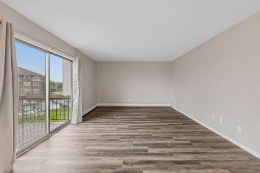 Spacious living room with plenty of adaptable space.