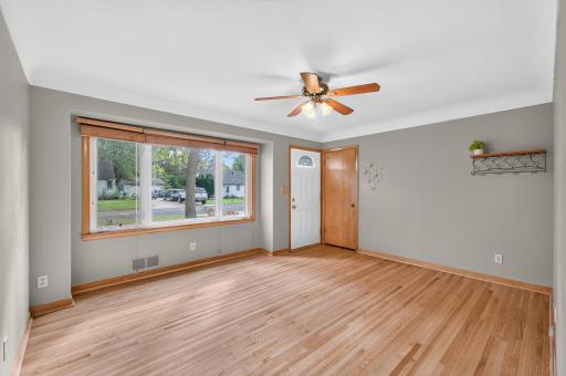 The hardwood floors were just refinished throughout the main level!