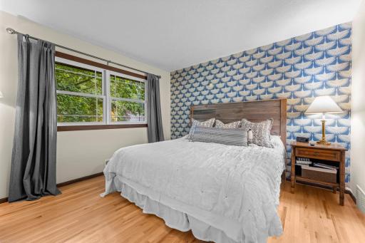 One of the 2 spacious main floor bedrooms
