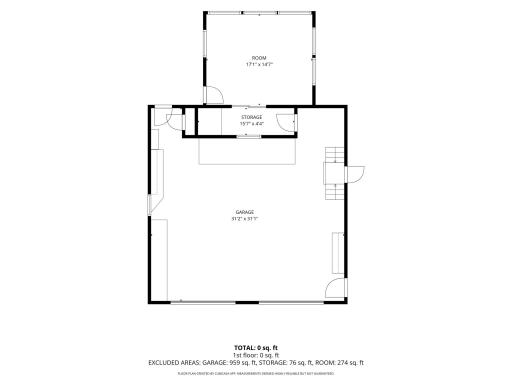 Attached garage layout deemed highly reliable but not guaranteed