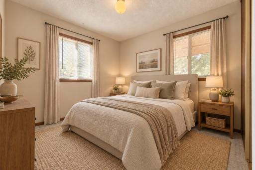 2nd Bedroom on Main Level (virtually staged)