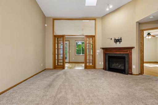 Beautiful French doors to your back sunroom