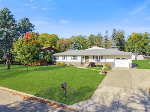 Great curb appeal with landscaping and tidy yard