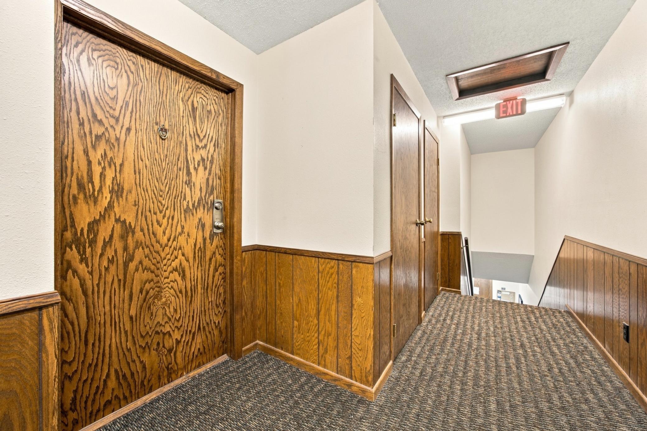 Entry with nearby extra storage