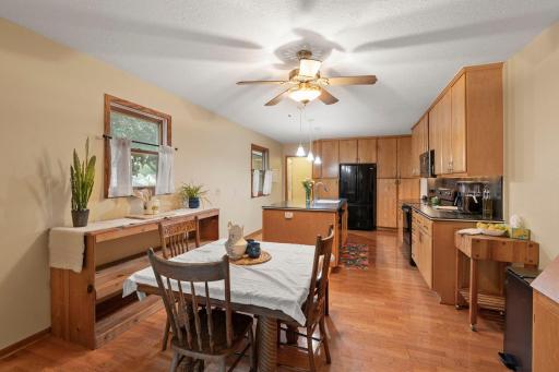 Open concpet informal dining space off of the kitchen.