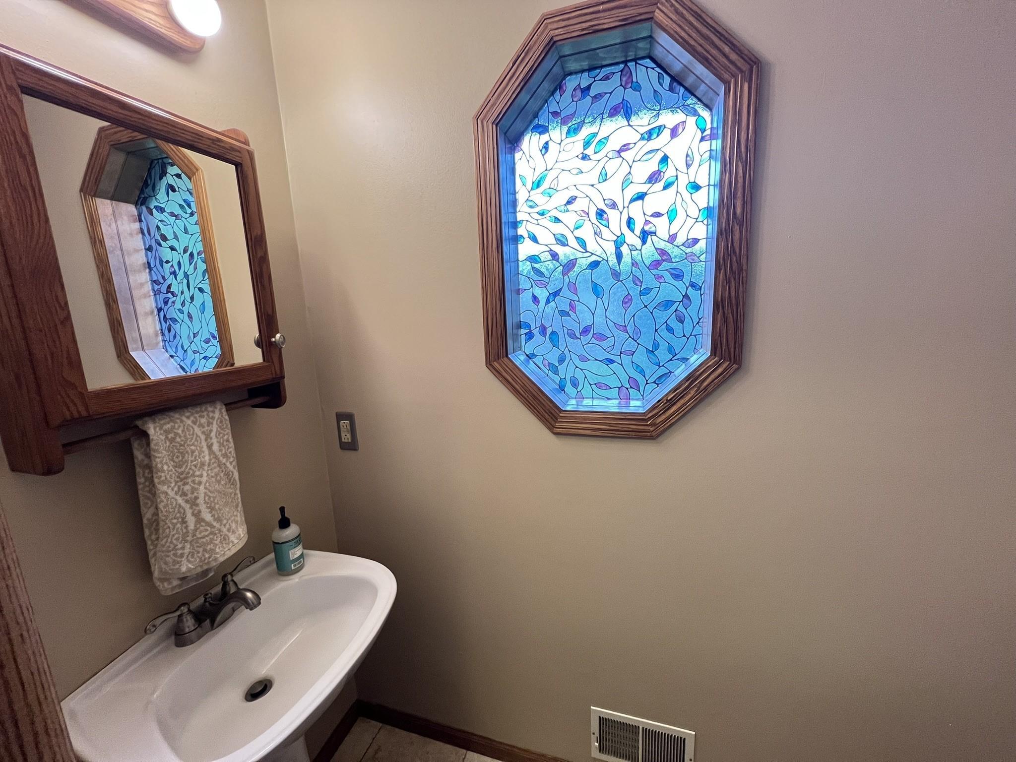 Main floor half bathroom