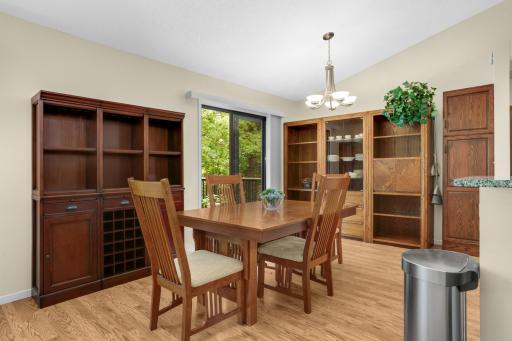 Then dining room is large enough to entertain in.