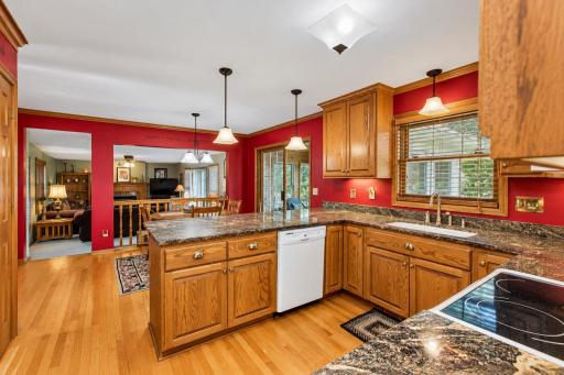 Custom Kitchen with granite counters and great cabinet space