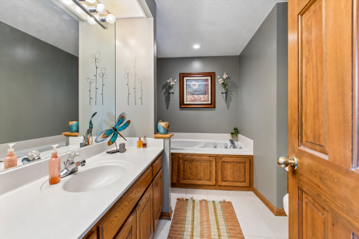 Primary Bath with jetted tub and separate shower