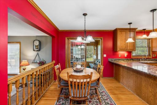 Informal Dining with access to 3 Season Porch and Deck