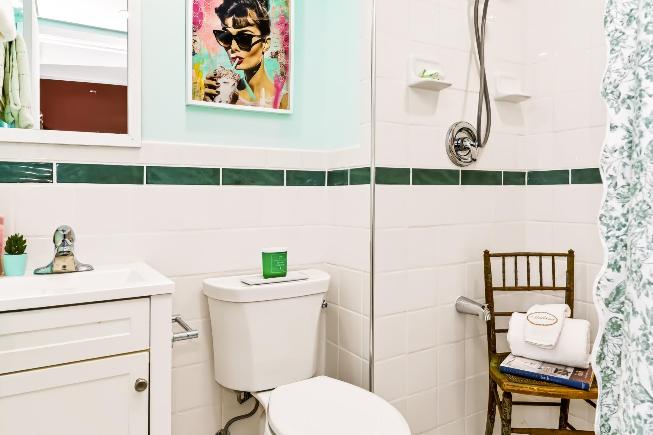 Updated lower level bathroom.