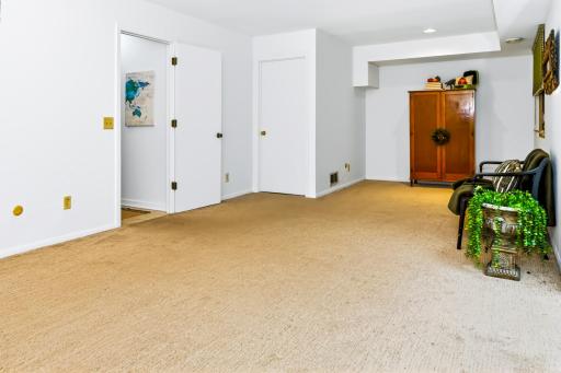 Can be an office, bedroom, workout space.