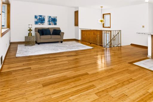 Open living area overlooking the lower level.