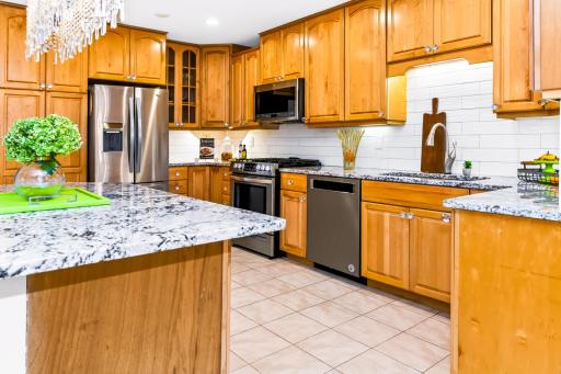 Updated Kitchen with Granite Countertops.