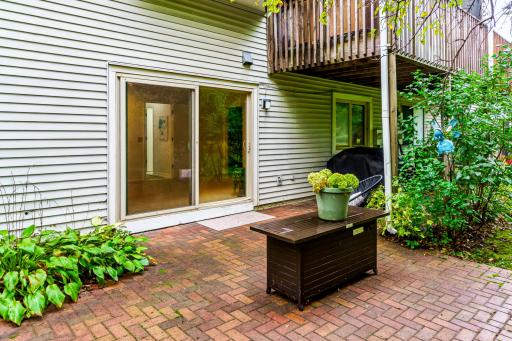 Step out directly on to your patio from the family room.