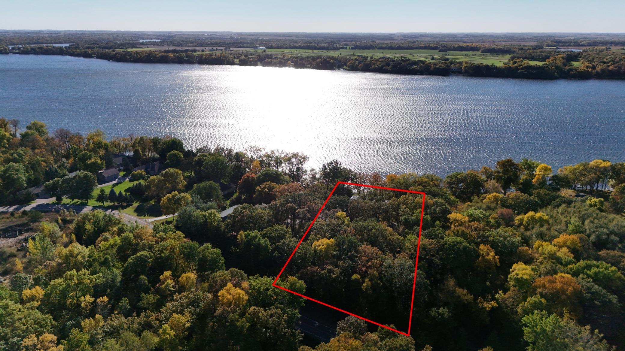 Arial view - approximate property line