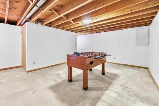 Ready for your finishing touches! Future Media/Family room 18x13.