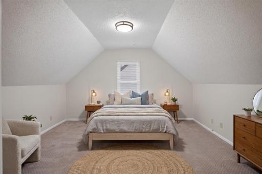 Upper level: bedroom 3 (virtually staged)