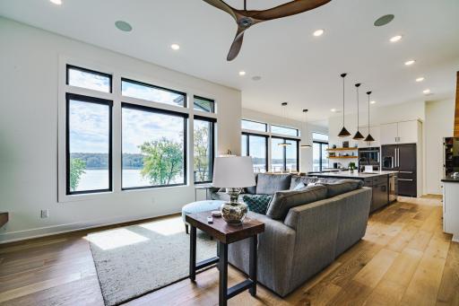 Expansive Wall of windows allow fantastic Lake Views