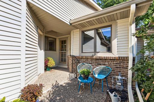 A one-level living option townhome with beautiful features inside and out.