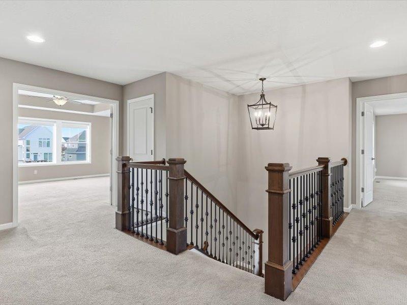 Upper level has a lot of space....4 bedrooms, 3 baths, a family room, and a laundry room