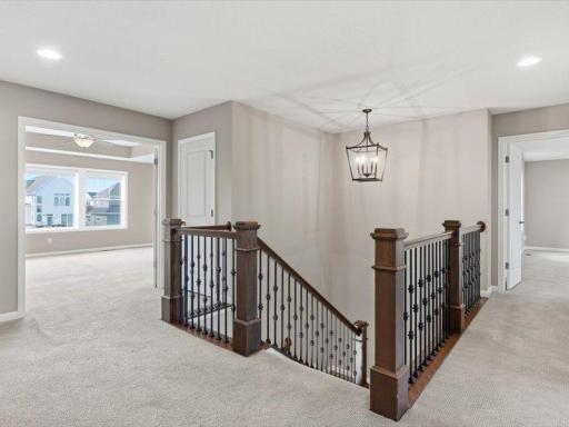 Upper level has a lot of space....4 bedrooms, 3 baths, a family room, and a laundry room