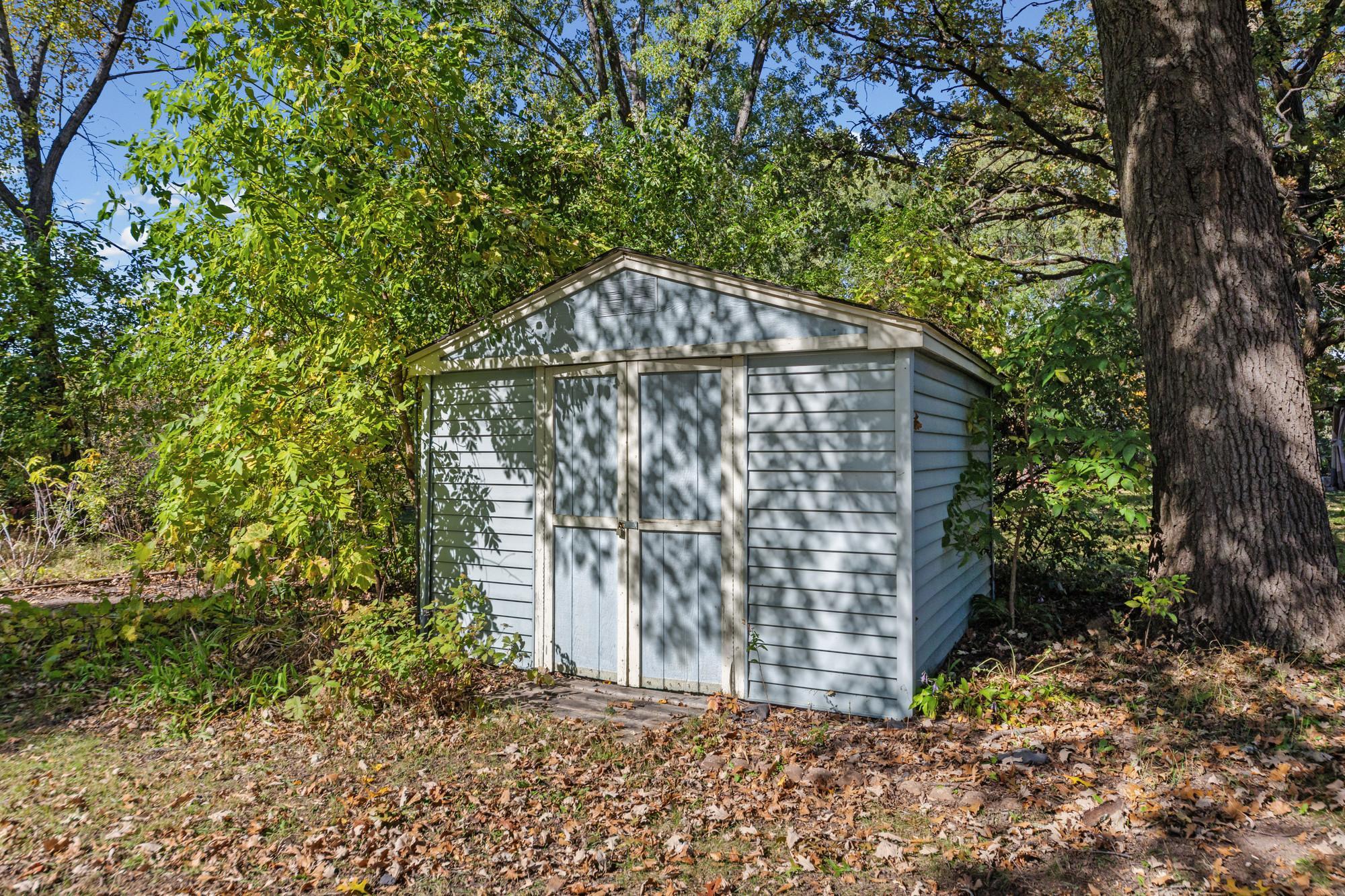 Shed locked for showings