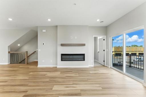 Living room. Photo of previous model home, options and color selections may vary.