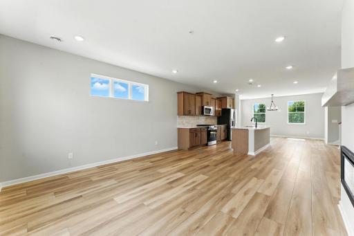 Open Living Space. Photo of previous model home, options and color selections may vary.