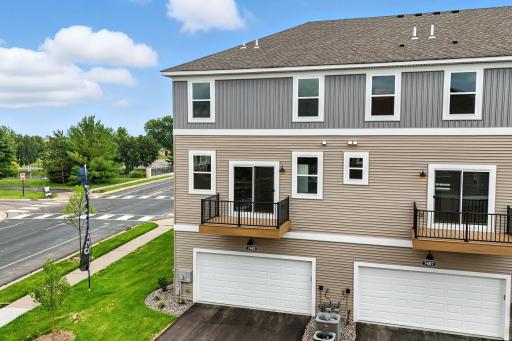 Rear View of the Capri. Photo of previous model home, options and color selections may vary.