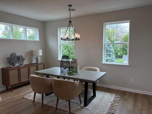 The dinette offers an intimate setting which will surprise your guests with those special dinners.