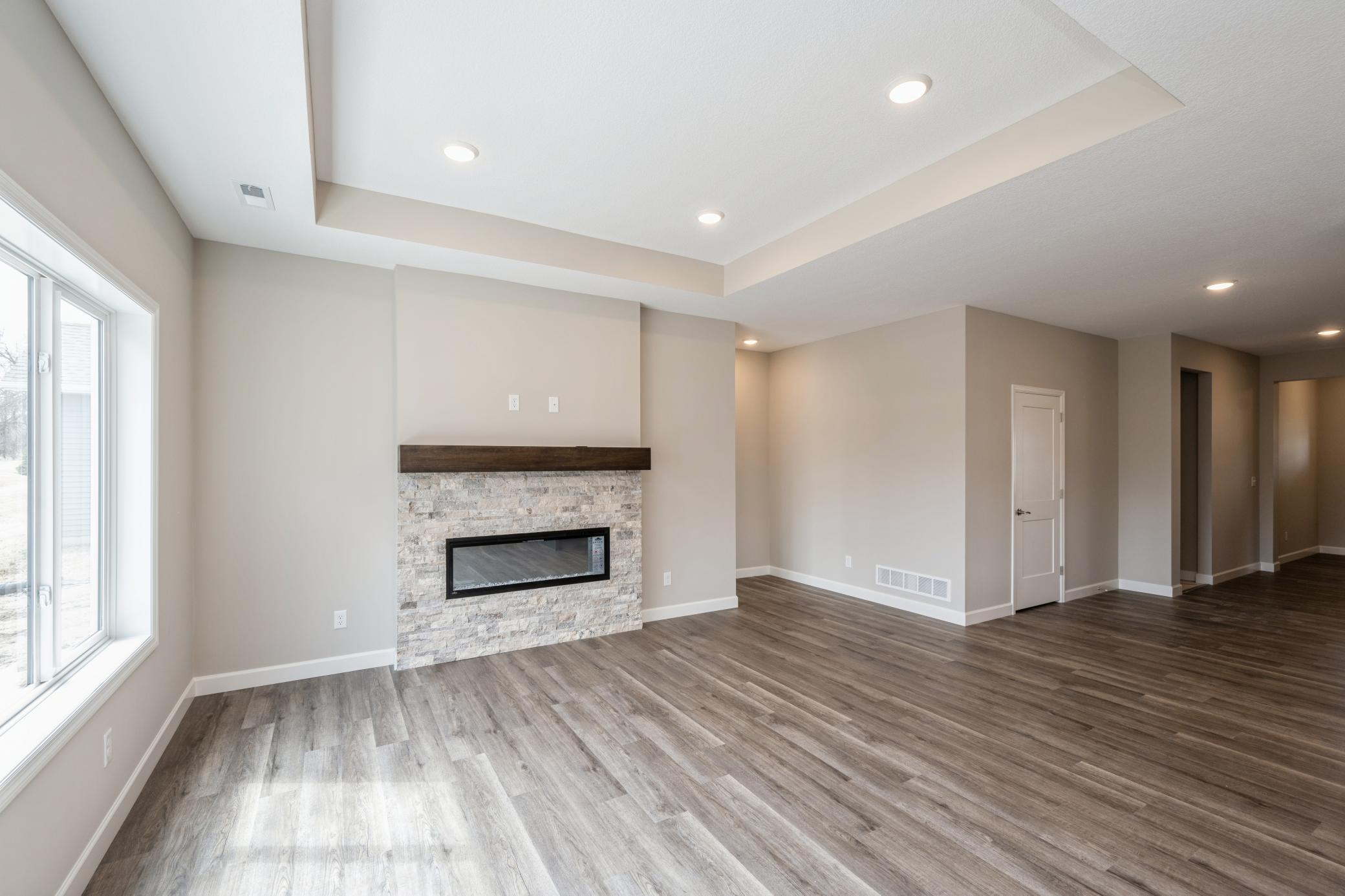 Living room - photos are of a completed inventory home of the same floorplan. Colors and selections may differ.