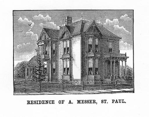 Line Drawing of home when front entrance was 37 Mackubin