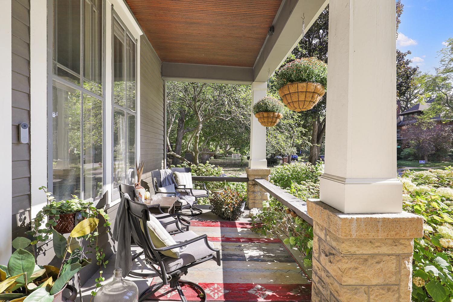 Front Porch is a wonderful place to relax and enjoy this wonderful, walkable neighborhood.