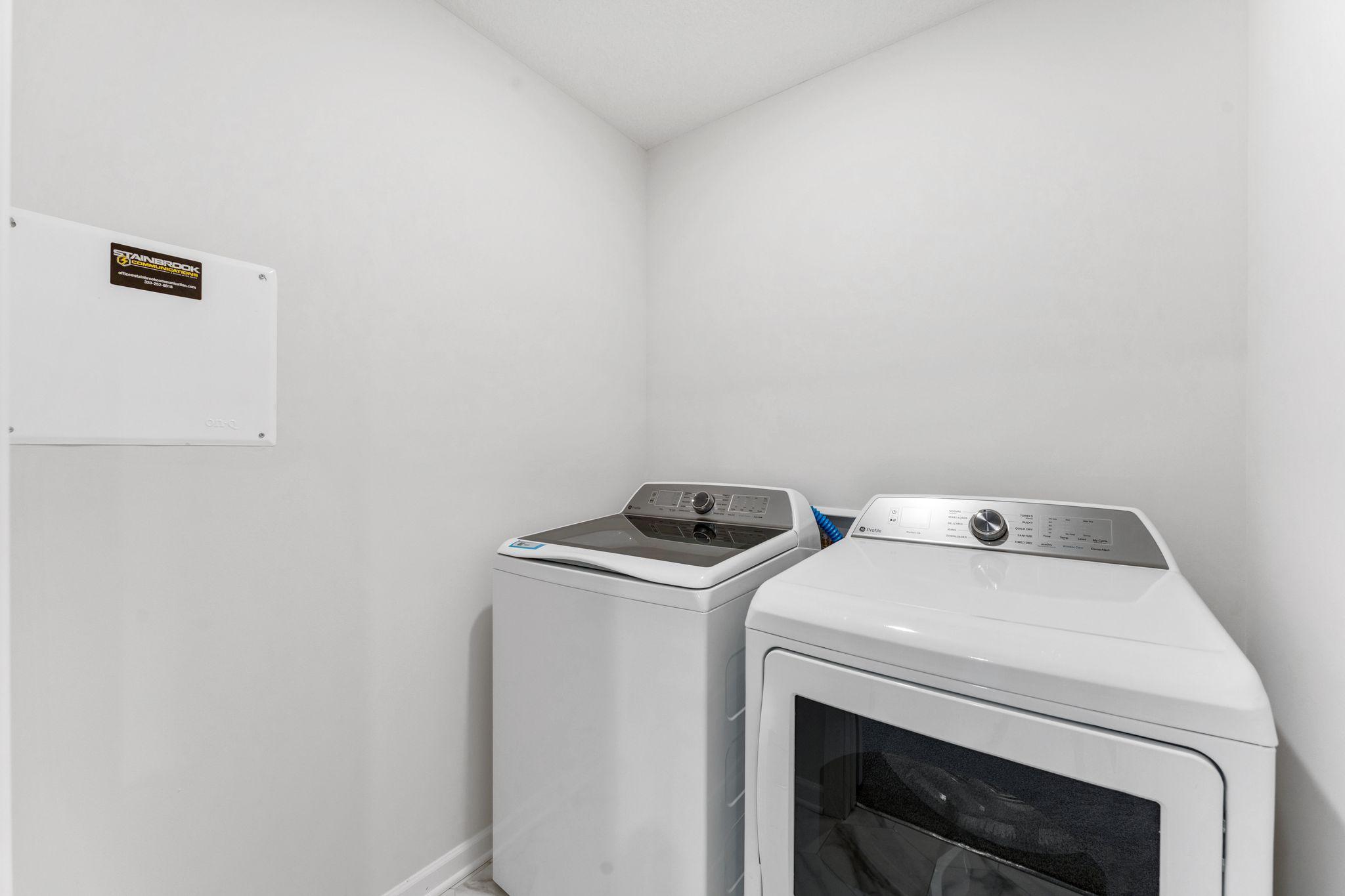 Convenient laundry upstairs laundry room. Photo is for representational purposes only, not the actual home.