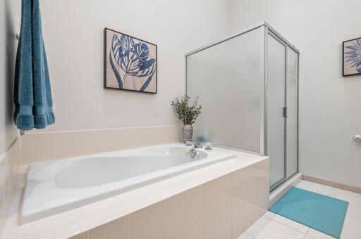 Primary Bath with jetted tub & separate shower
