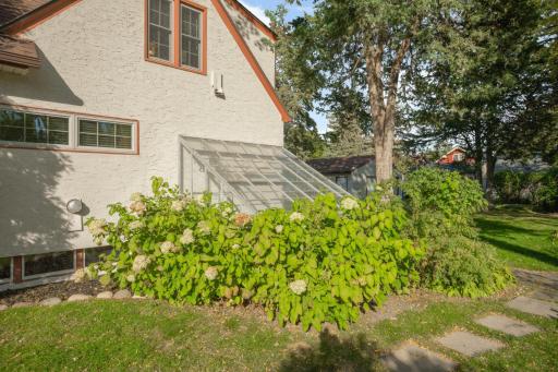 Outside view of the solarium, south facing it's ready for you to make it what you will.